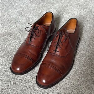 Allen Edmonds Classic Men's Cap-Toe Oxford Leather Dress Shoes - Brown